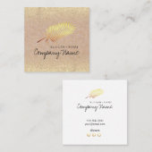 クラフトのプリントのGoldLeafのグリッターの正方形の名刺 スクエア名刺 (正面/裏面)