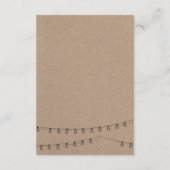 クラフトのライトとの素朴なゲスト情報 エンクロージャーカード (裏面)