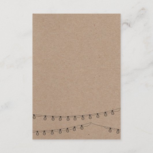 クラフトのライトとの素朴なゲスト情報 エンクロージャーカード (裏面)