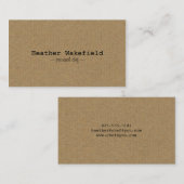 クラフトの単にテレホンカード 名刺 (正面/裏面)