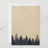 クラフトの松の木の森の卒業生 卒業パーティー 招待状 (裏面)