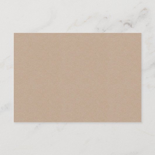 クラフトの男の子の素朴な象はギフトの挿入物を開けました エンクロージャーカード (裏面)