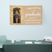 クラフトの白い中立お祝いの大学院の装飾 横断幕 (トレードショー)