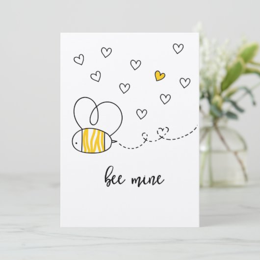 クラフトの蜂鉱山のかわいいバレンタイン シーズンカード (スタンド正面)