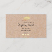 クラフトは金ぱくの精神の名刺を印刷しました 名刺 (裏面)