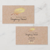 クラフトは金ぱくの精神の名刺を印刷しました 名刺 (正面/裏面)