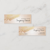 クラフトは金ぱくの精神の小型名刺を印刷しました スキニー名刺 (正面/裏面)