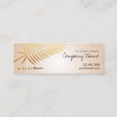 クラフトは金ぱくの精神の小型名刺を印刷しました スキニー名刺 (裏面)