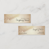 クラフトは金ぱくの精神の小型名刺を印刷しました スキニー名刺 (正面/裏面)