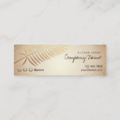 クラフトは金ぱくの精神の小型名刺を印刷しました スキニー名刺 (裏面)