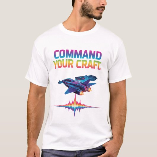 クラフトを操れ。" Tシャツ (正面)