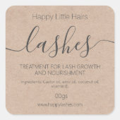 クラフトアイラッシュアイブロウ増粘トリートメント血清 スクエアシール (正面)