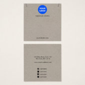 クラフトアドロゴペンダントネックレススクエアディスプレイ (正面&裏面)