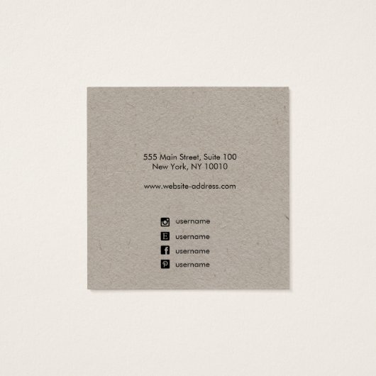 クラフトアドロゴペンダントネックレススクエアディスプレイ (裏面)