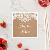 クラフトアンドレースナ結婚プキンスブライダルシャワー スタンダードカクテルナプキン (インサイチュ)