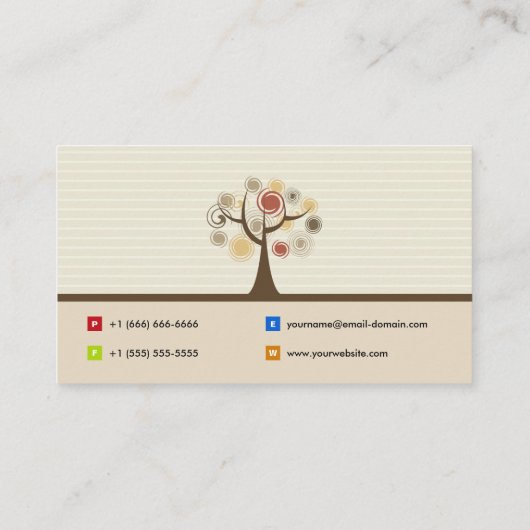 クラフトアーティスト – ナチュラエレガントルテーマ 名刺 (裏面)