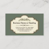 クラフトアーティスト - レトロチックなレース 名刺 (裏面)