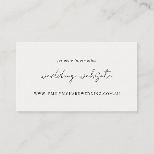 クラフトイエロー赤面ブルゴーニュフローラ結婚のサイト 名刺 (裏面)