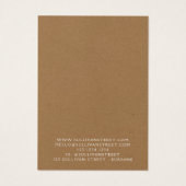 クラフトイヤリングジュエリー表示カード (裏面)