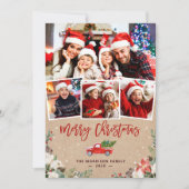 クラフトウィンターフローラクリスマストラック4写真 シーズンカード (正面)