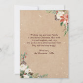 クラフトウィンターフローラクリスマストラック4写真 シーズンカード (裏面)