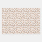 クラフトウィンターホワイトクリスマスエレガント ラッピングペーパーシート (正面3)