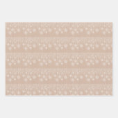 クラフトウィンターホワイトクリスマスエレガント ラッピングペーパーシート (正面)