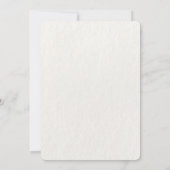 クラフトウォーターカラーグリーンオリーブブランチ 招待状 (裏面)