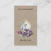 クラフトウッドフローラバードハウスサンキュー不動産仲介業者 名刺 (正面)