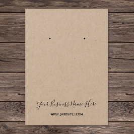 クラフトエレガントスクリプトカスタムイヤリングカード