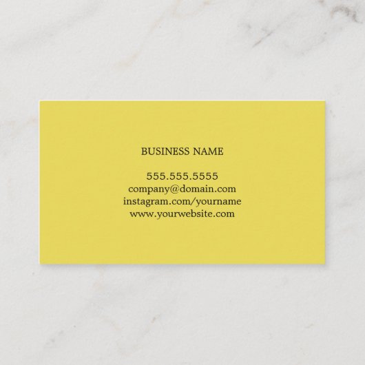 クラフトエレガントブライトイエローコンサルタント 名刺 (裏面)