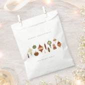 クラフトエレガントレッドグリーンスターチャーストマスオーナメント フェイバーバッグ (クリップ留めされた状態)