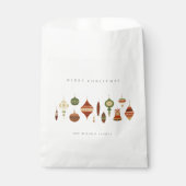 クラフトエレガントレッドグリーンスターチャーストマスオーナメント フェイバーバッグ (正面)