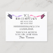 クラフトエレガント名刺 コーリングカード (裏面)