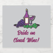 クラフトオンクラウドワイン！ スパークリングワインラベル (シングルラベル)