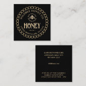 クラフトオンブラックハニーハニカ縁どニッカムとビー スクエア名刺 (正面/裏面)