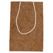 クラフトオータムブライドサンフラワーパーティー抱き枕 ミディアムペーパーバッグ (裏面)