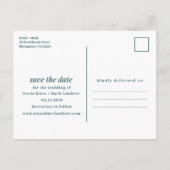 クラフトカクテルおもしろい無料ドリンクの日付を保存 案内ポストカード (裏面)