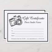 クラフトカスタム写真ギフト券 招待状 (正面/裏面)