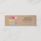 クラフトカラフルマカロンベーカリープロフェッショナル スキニー名刺 (正面)