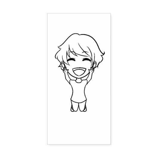 クラフトカリカチュアキャラクターc1e4p20ストーリーテリング ラバースタンプ (インプリント)