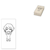 クラフトカリカチュアキャラクターc1e4p20ストーリーテリング ラバースタンプ (押印)