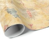 クラフトカーペットセンチュリーユールドイエローゴールデン ラッピングペーパー (ロールコーナー)