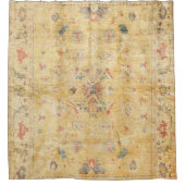 クラフトカーペットセンチュリー鈍黄色の黄金  シャワーカーテン (正面)