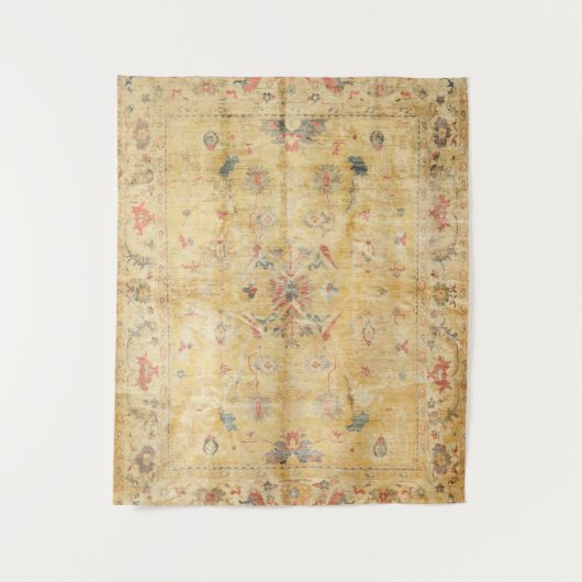 クラフトカーペットセンチュリー鈍黄色の黄金  タペストリー (正面)