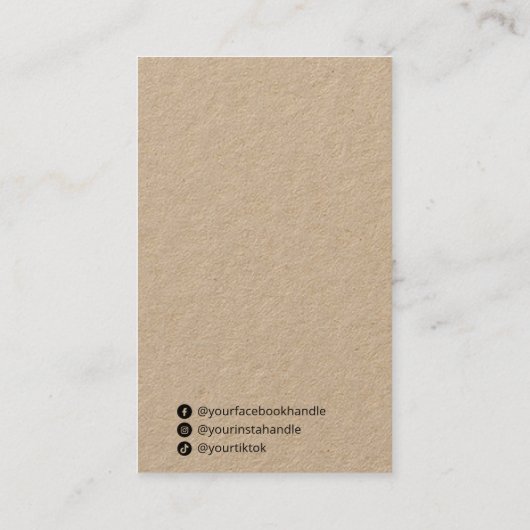 クラフトガーデンイヤリングディスプレイカード 名刺 (裏面)