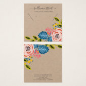 クラフトガーリーフローライヤリングネックレスディスプレイカード (正面&裏面)