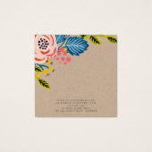 クラフトガーリーフローライヤリングネックレスディスプレイカード (裏面)