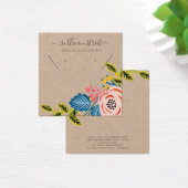 クラフトガーリーフローライヤリングネックレスディスプレイカード (デスク)