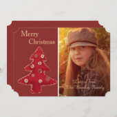 クラフトクリスマスツリーカスタムの写真 シーズンカード (正面/裏面)